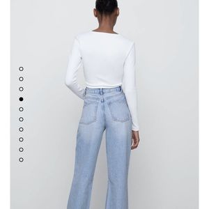 Zara wide leg jeans